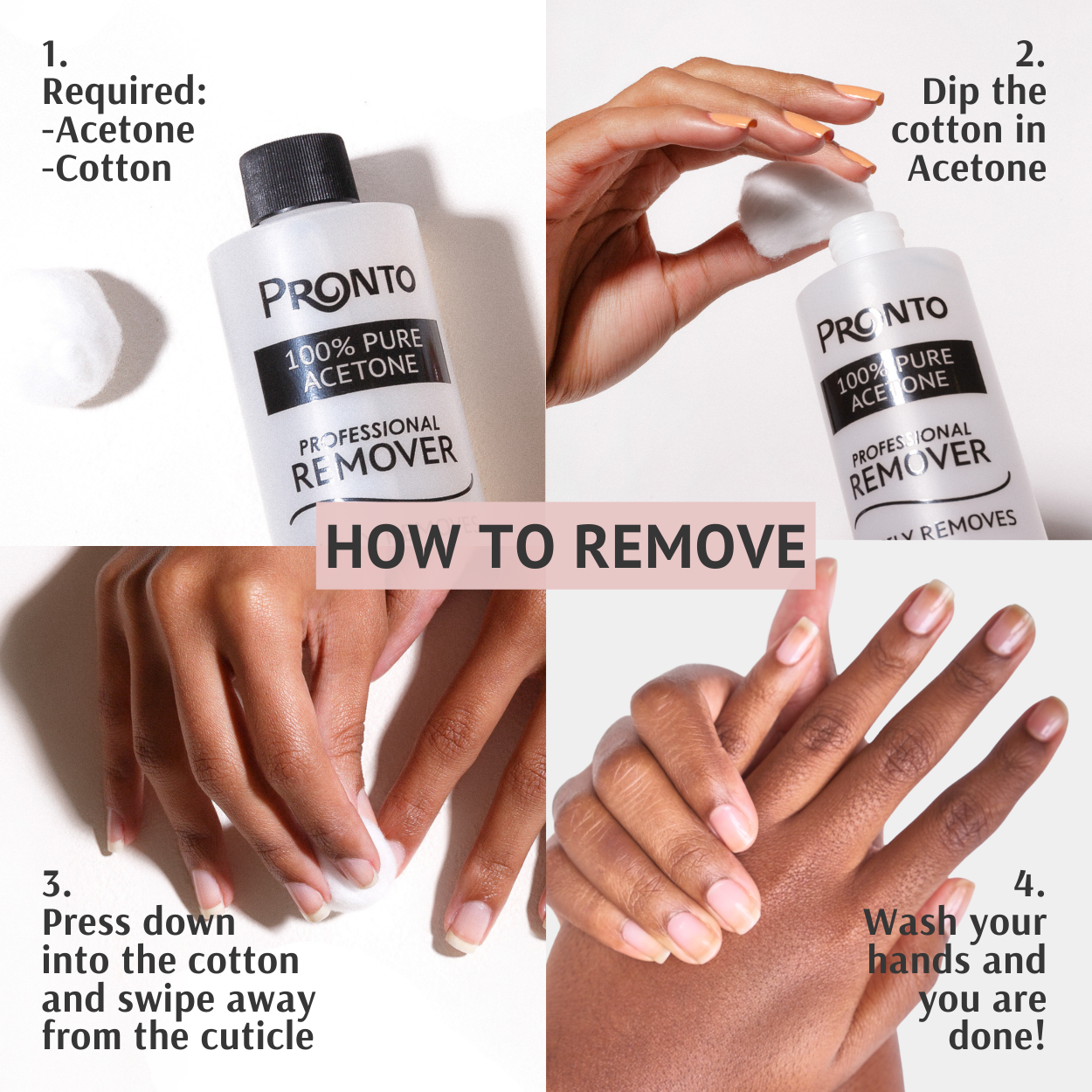 Pronto 100% Acetone 16 oz